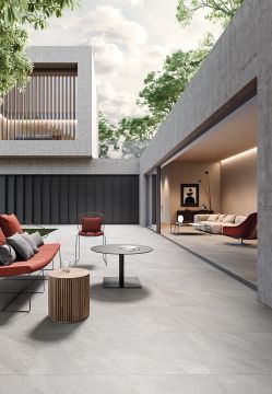 UBIK IVORY - Indoor/outdoor porcelain stoneware flooring with stone effect by CERAMICHE KEOPE