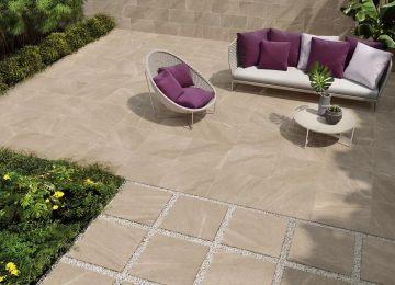CHORUS BEIGE K2 - Porcelain stoneware outdoor floor tiles with stone effect by CERAMICHE KEOPE - view 2