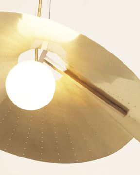 Compas Brass Pendants by Atelier de Troupe - view 4