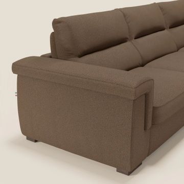 Magnolia sofa bed corner with peninsula storage - mattress H18 cm in fabric stain-resistant by Divani Store - view 6