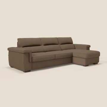 Magnolia sofa bed corner with peninsula storage - mattress H18 cm in fabric stain-resistant by Divani Store - view 3