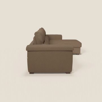 Magnolia sofa bed corner with peninsula storage - mattress H18 cm in fabric stain-resistant by Divani Store - view 4
