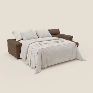 Magnolia sofa bed corner with peninsula storage - mattress H18 cm in fabric stain-resistant by Divani Store - view 2