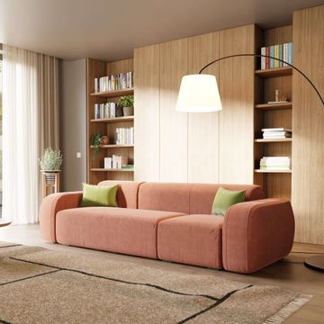 BonBon sofa modular modular – Composizione Spaccamattone in fabric stain-resistant by Divani Store - view 2