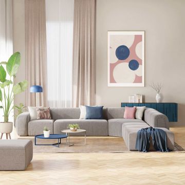 BonBon sofa corner modular and modular - fabric stain-resistant by Divani Store - view 5