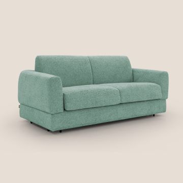 Happy sofa bed double with mattress h18 cm in fabric water-repellent by Divani Store - view 6