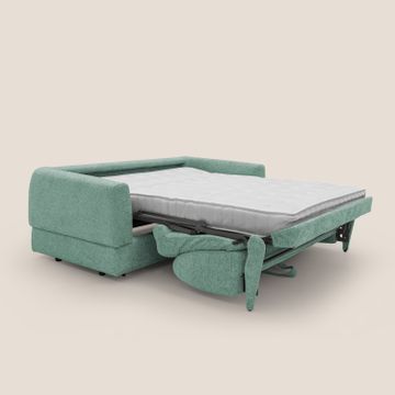 Happy sofa bed double with mattress h18 cm in fabric water-repellent by Divani Store - view 4