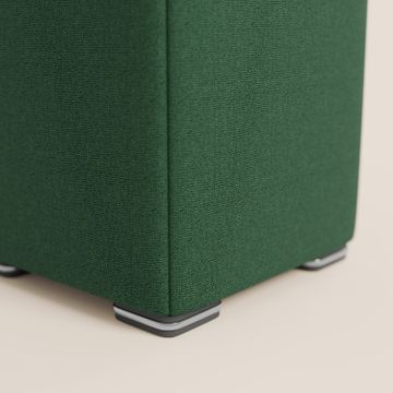 Cube pouf in fabric soft water-repellent T08 VERDE by Divani Store - view 5