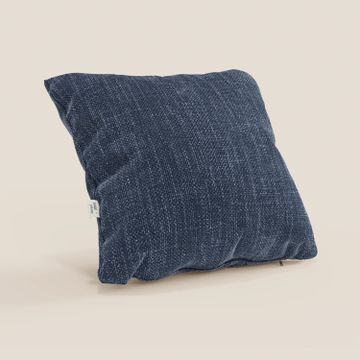 Lyon cushion available in various colours made in soft fabric intrecciato water-repellent by Divani Store - view 3