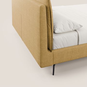 Cloe bed upholstered with feet in metal removable-cover in fabric slub water-repellent by Divani Store - view 8