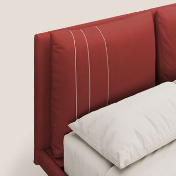 Giselle bed modern with cushions testata regolabili with tasche in microfibre water-repellent by Divani Store - view 5