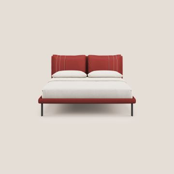 Giselle bed modern with cushions testata regolabili with tasche in microfibre water-repellent by Divani Store - view 4