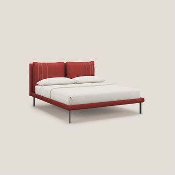 Giselle bed modern with cushions testata regolabili with tasche in microfibre water-repellent by Divani Store - view 7