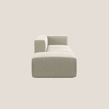 Nettuno sofa lineare modular and modular in soft fabric bouclè by Divani Store - view 3