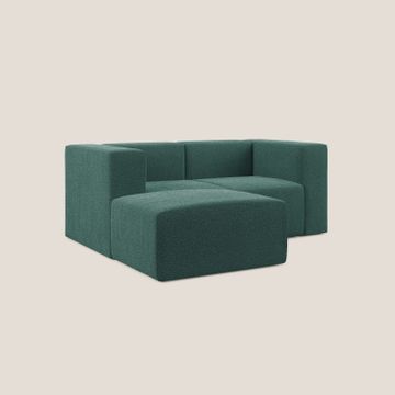 Nettuno sofa corner modular reversibile and modular in soft fabric bouclè by Divani Store - view 2