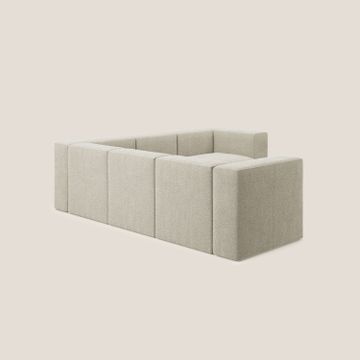 Nettuno sofa corner modular reversibile in soft fabric bouclè by Divani Store - view 4