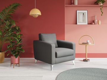 Orione armchair in ecopelle moderna and water-repellent by Divani Store - view 2