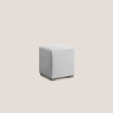 Cube pouf in fabric soft water-repellent by Divani Store - view 2