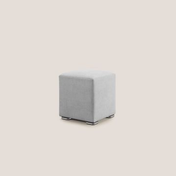 Cube pouf in fabric soft water-repellent by Divani Store - view 3