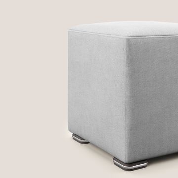 Cube pouf in fabric soft water-repellent by Divani Store - view 4