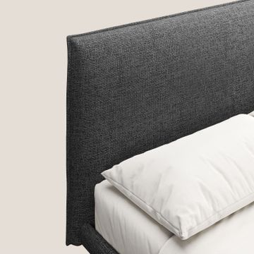 Theo bed upholstered modern removable-cover with feet high in metal in fabric water-repellent by Divani Store - view 8