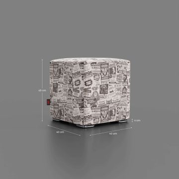 Cube Pouf Hawkins Post Stranger Things – Limited Edition Netflix by Divani Store - view 7