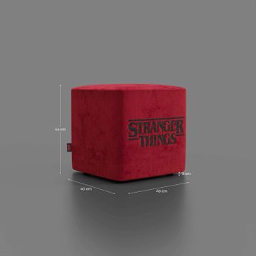 Cube pouf Stranger Things Edition - Il design incontra la leggenda in fabric stain-resistant by Divani Store - view 7