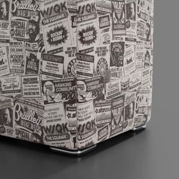 Cube Pouf Hawkins Post Stranger Things – Limited Edition Netflix by Divani Store - view 2