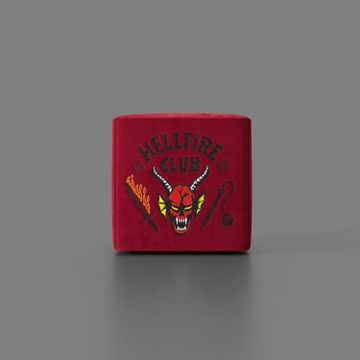 Cube pouf Hellfire club Stranger Things Edition l'icona che diventa design by Divani Store - view 3