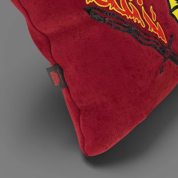 Cushion Hellfire club stranger things Limited Edition with Ricamo – fabric stain-resistant 45x45 by Divani Store - view 5