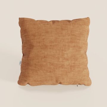 Sofia cushion available in various colours made in soft velvet nuvolato stain-resistant and water-repellent Easy Clean by Divani Store - view 7