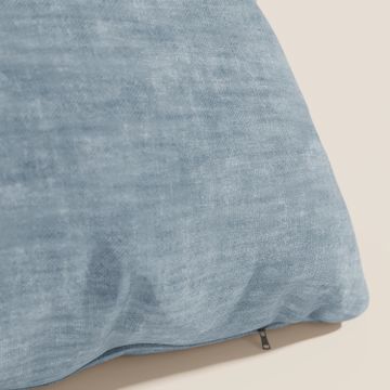 Sofia cushion available in various colours made in soft velvet nuvolato stain-resistant and water-repellent Easy Clean by Divani Store - view 4