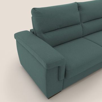 Magnolia sofa bed with mattress high 18 cm soft schienale high in fabric stain-resistant by Divani Store - view 6