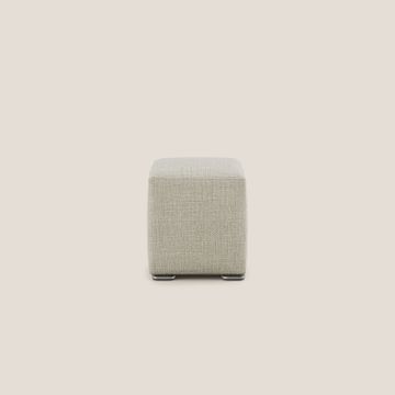 Cube pouf in soft fabric water-repellent ad intreccio melangiato by Divani Store - view 3