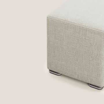 Cube pouf in soft fabric water-repellent ad intreccio melangiato by Divani Store - view 6