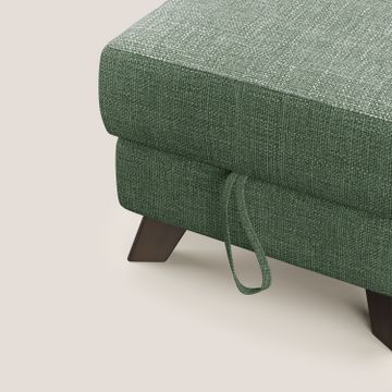 Moon Pouf storage and feet high in fabric soft ad intreccio soft-touch water-repellent by Divani Store - view 6