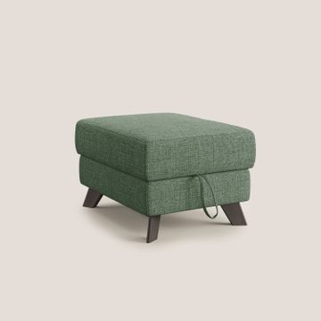 Moon Pouf storage and feet high in fabric soft ad intreccio soft-touch water-repellent by Divani Store - view 8