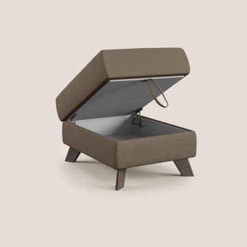 Moon Pouf storage and feet high in microfibre water-repellent by Divani Store - view 2