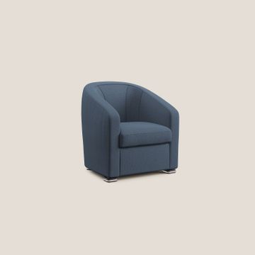 Cloe armchair in fabric stain-resistant with acqua QuickClean by Divani Store - view 2