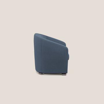 Cloe armchair in fabric stain-resistant with acqua QuickClean by Divani Store - view 3