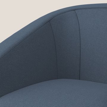 Cloe armchair in fabric stain-resistant with acqua QuickClean by Divani Store - view 7