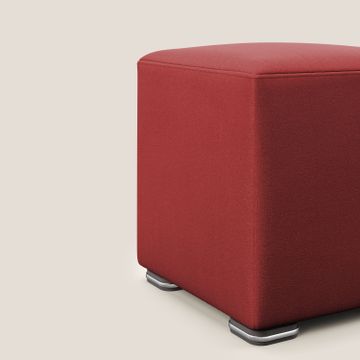 Cube pouf in microfibre stain-resistant by Divani Store - view 4