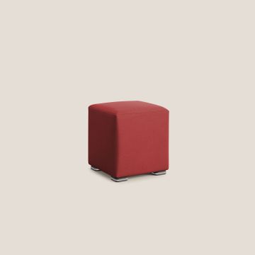 Cube pouf in microfibre stain-resistant by Divani Store - view 2