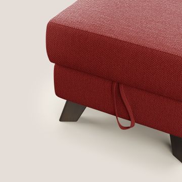 Moon Pouf storage and feet high in fabric stain-resistant with acqua by Divani Store - view 6