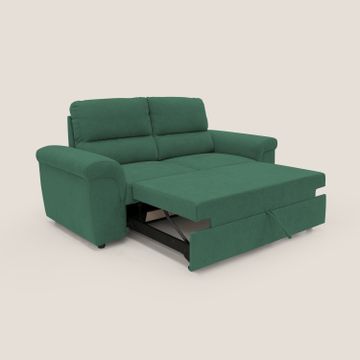 Minerva sofa with pouf pull-out footstool in fabric soft water-repellent by Divani Store - view 4
