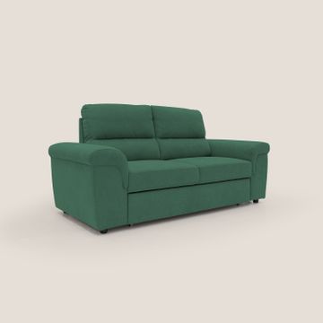 Minerva sofa with pouf pull-out footstool in fabric soft water-repellent by Divani Store - view 5