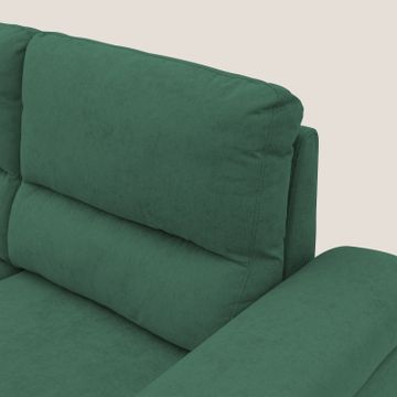 Minerva sofa with pouf pull-out footstool in fabric soft water-repellent by Divani Store - view 6