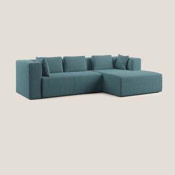 Nettuno sofa corner modular in soft fabric bouclè by Divani Store - view 2