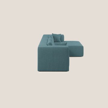 Nettuno sofa corner modular in soft fabric bouclè by Divani Store - view 3