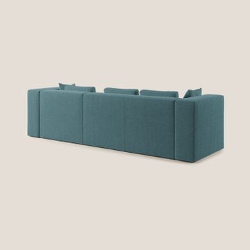 Nettuno sofa corner modular in soft fabric bouclè by Divani Store - view 4